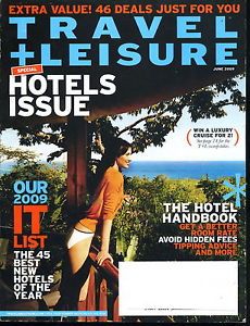 Travel Leisure Magazine June 2009 Brand New and UNREAD