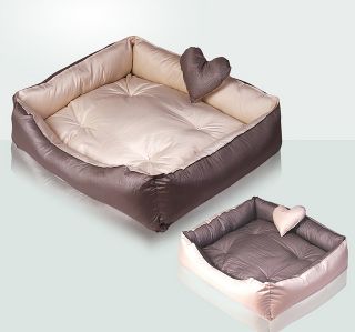 Waterproof Handmade Square Beige Dog Cat Pet House Pet Bed