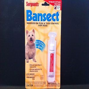 Bansect Squeeze on Flea Tick Control for Dogs 33 Lbs