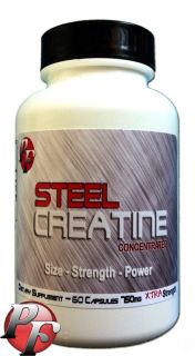 New Steel Creatine HCL Xtreme Bodybuilding Supplements Kre Alkalyn Ethyl Ester