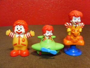 McDonalds 3 Under Ronald McDonalds Toys Three Under Cake Topper Happy Meal