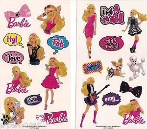 22 Barbie Fabulous Temporary Tattoos Birthday Party Supplies Favors