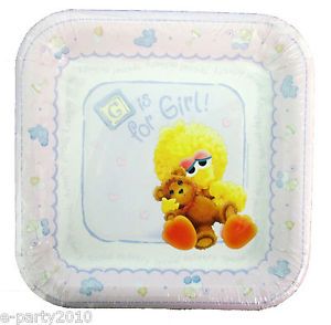 Sesame Street Baby Shower Party Supplies Cake Plates