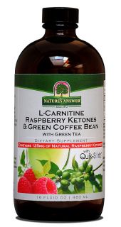 Natures Answer L Carnatine Rasberry Coffee Bean Weight Loss Dietary Supplement