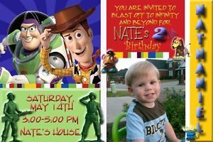Toy Story Custom Photo Birthday Party Invitation