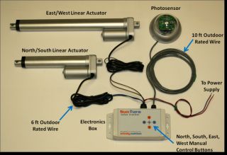 Solar Tracker Tracking Dual Axis Complete Kit