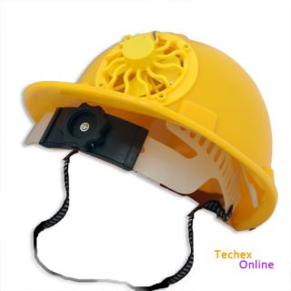 Solar Safety Helmet Hard Hat Cap Cooling Cool Fan