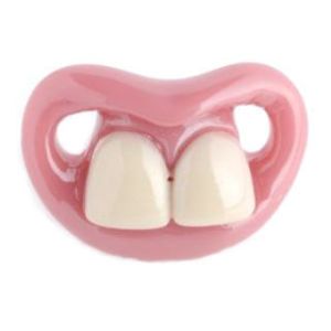 Billy Bob Two Front Teeth Child Toddler Baby Pacifier Halloween Costume Pink New