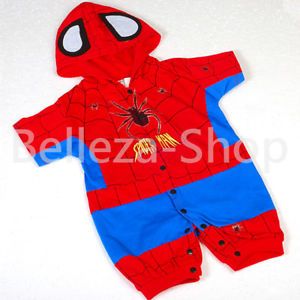 Halloween Party Spiderman Baby Costume Outfit Sz 3M 24M