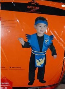 Cute Unique Blue Ninja Baby Toddler Halloween Costume 3 4 T Fighter Orient