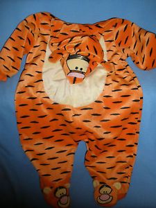Disney Tigger Halloween Costume Infant Baby 6 to 9 Months Sleepwear One Piece