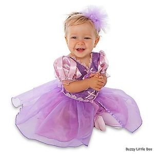 Tangled Rapunzel Costume Dress 3 6 mos Purple Princess Infant Baby Girl
