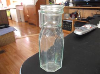 Screwtop Light Green Glass Pickle Jar