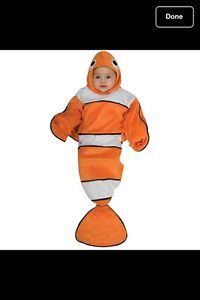 Lil Guppy Costume Baby Little Nemo Bunting Newborn Halloween Fancy Dress