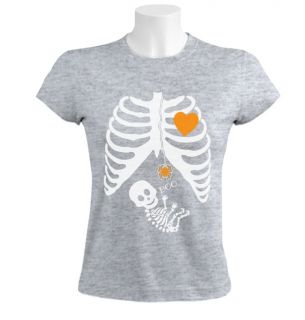 Pregnant Skeleton Halloween Costume Women T Shirt Boy Girl Baby Maternity Gift