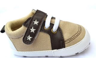 New Brown Infant Toddler Baby Boy Shoes Size 1 2 3