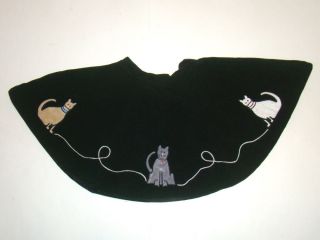 Baby Gap Black Velvet Kitty Cat 50's Poodle Skirt Costume Lined Girl 18 24 Month