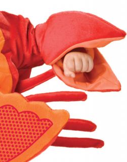 Infant Cute Red Lil Lobster Baby Outfit Animal Kids Halloween Costume s L