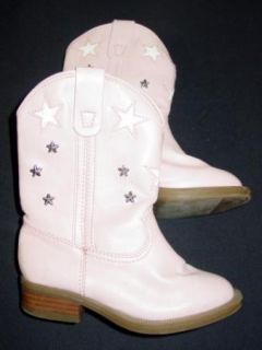 Toddler Girls Xhilaration Pink Cowboy Cowgirl Boots Costume 8