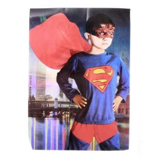Hot 3 Size Christmas Costume Party Superman Clothes Kids Boys Spiber Man Suit