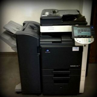 Konica Minolta Bizhub C360 Color Copier Printer Scanner Fax Folding Finisher