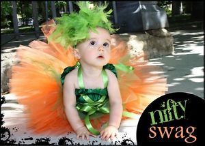 Pumpkin Princess Halloween Tutu Corset Infant Girls Costume Play Photo Prop