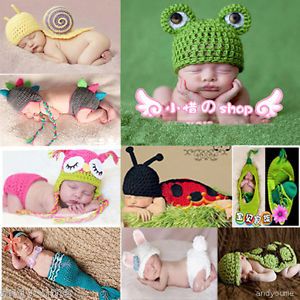 Baby Infant Knit Animal Hat Costume Photo Photography Prop 0 6 Months Free SHIP