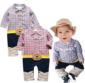 Baby Boy Clothes Cowboy Party Costume Outfit Halloween Christmas Boys Kids