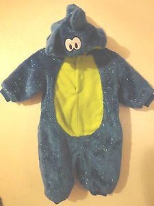 Baby Boys Size 6 9 Month Mommys Little Monster Halloween Costume Blue Green Cute