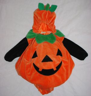 Babystyle Baby Girl Boy Pumpkin Jack O Lantern Plush Halloween Costume 6 9 12 M