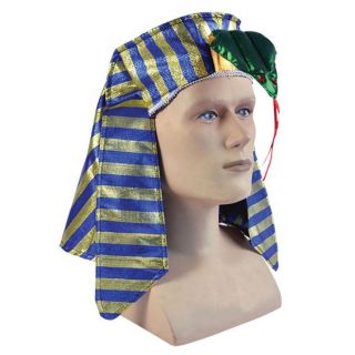 Childrens Egyptian Pharaoh Hat Headpiece Costume Girls Boys Snake Charmer Childs