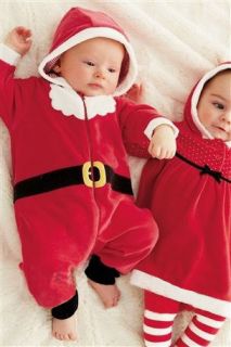 Baby Boys Girls Christms Xmas Santas Party Wear Suit Costume Dress Outfits Sets