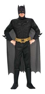 Batman Costume Adult Teen Muscle Dark Knight Super Hero