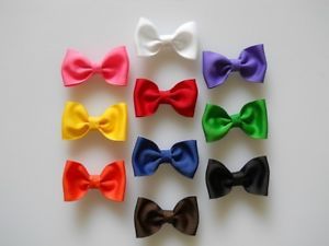 10 Pcs Girls Infant Baby Toddler Costume Boutique Bow Ties Hair Clips SB 90