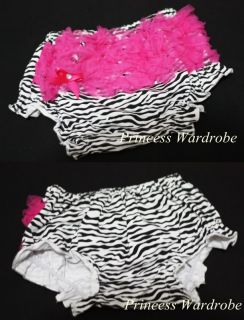 Hot Pink Baby Zebra Pettiskirt Panties Bloomers 6M 3Y
