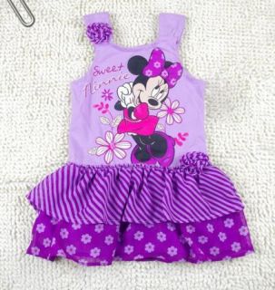 Girl Minnie Mouse Princess Top Dress T Shirt 0 7Y Party Costume Skirt Tutu Gift