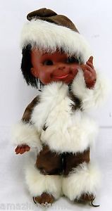 Native Eskimo 13" Toy Doll Alaskan Alaska Figure Clothes Baby Child Kid Children