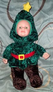 Sugar Loaf Sugarloaf Kostume Kids Christmas Tree Costume Baby w Green Eyes Plush