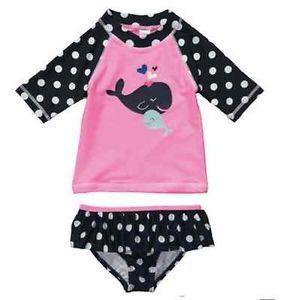 Carters Baby Girl Clothes Swimwear Swimsuit Pink Whale 12 18 24 Months