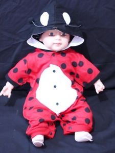 Halloween Cute Red Bettle Costume Baby Toddler NB 18M