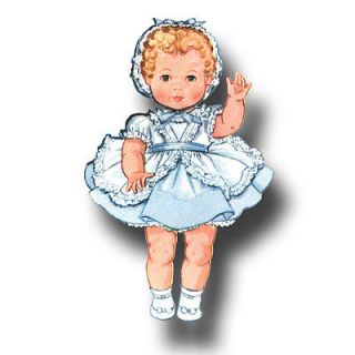 Vtg Baby Doll Clothes Dress Pattern 19" 20" 21" Toodles DY Dee Tiny Tears