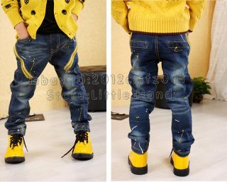 Kids Costumes Boys Slim Fit Jeans Skinny Baby Pants Denim Trousers 7 Size 3 8