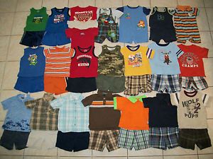 Baby Boys Clothes Outfits Lot of 40 Size 24 Months Spring Summer
