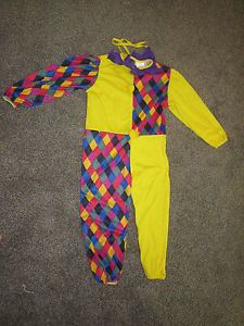 Child Size Clown Costume Outfit Dress Up Suit Medium