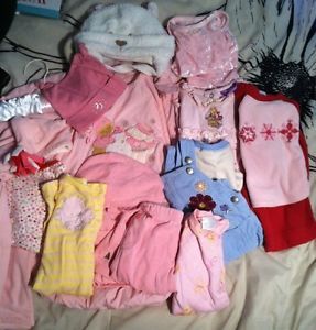 Large Lot of Infant Girls Winter Clothes Gap and More Size 0 6 Months