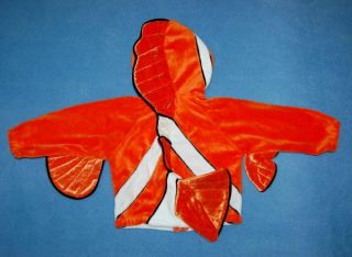 Disney Finding Nemo Orange Fish Costume Infant Baby Sz 12 18 M Months Halloween