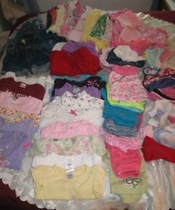 Lot of Girls Infant Toddler Clothing 6 mos to 4T Disney Carters Barbie Ect