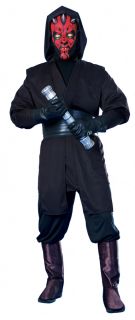 Star Wars Darth Maul Phantom Menace Deluxe Adult Men's Costume Tunic Halloween