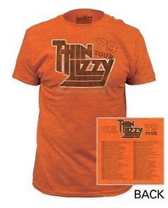 New Authentic Thin Lizzy 79 US Tour Mens Tee Shirt