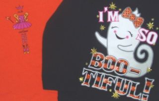 Lot of 2 Halloween Shirts Girls Tee T Shirts Top Baby Infants Toddlers